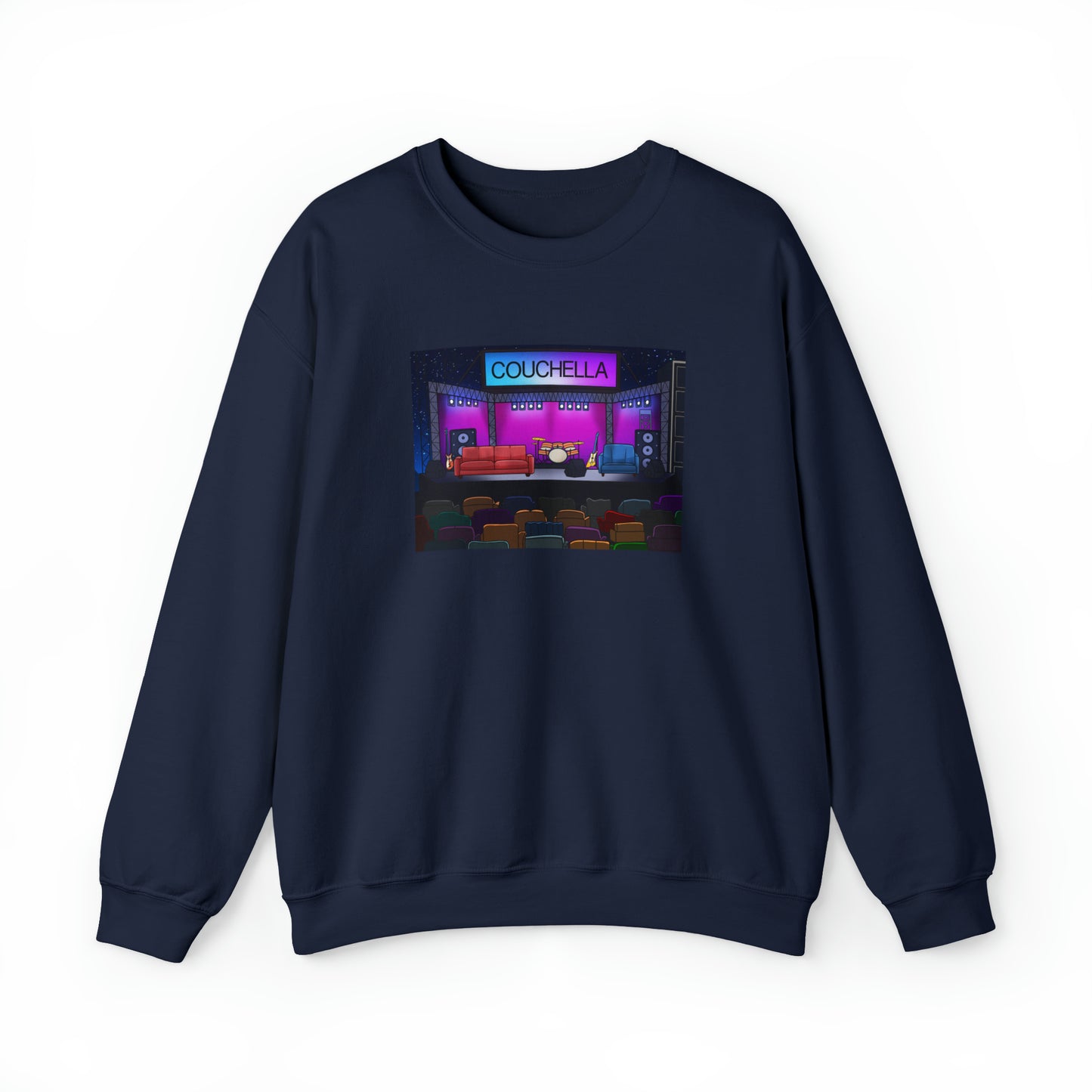Custom Parody Crewneck Sweatshirt, Couchella