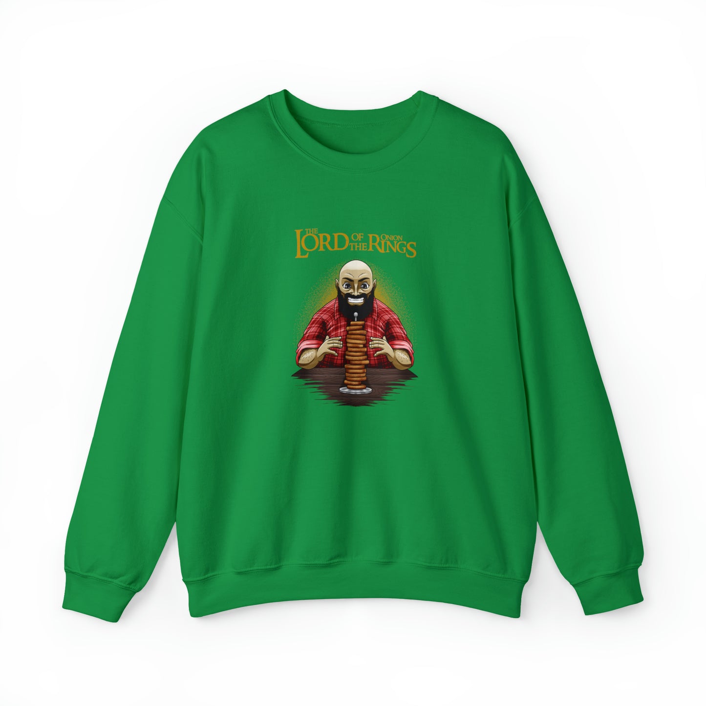 Custom Parody Crewneck Sweatshirt, The Lord of the Onion Rings Designs