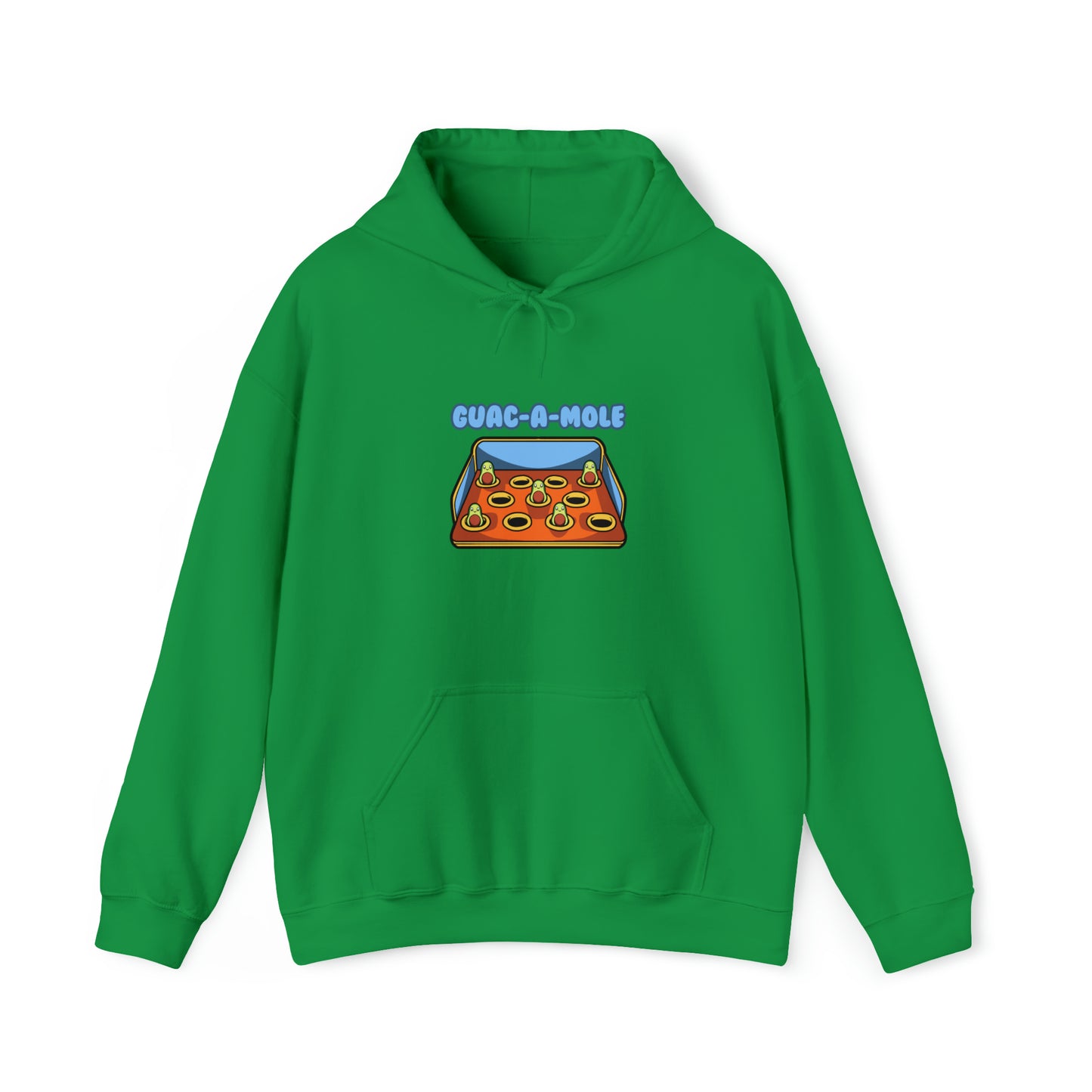 Custom Parody Hooded Sweatshirt, Guac-a-mole design