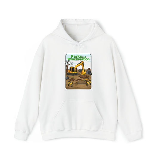 Custom Parody Hooded Sweatshirt, Parks N Wreckreation design