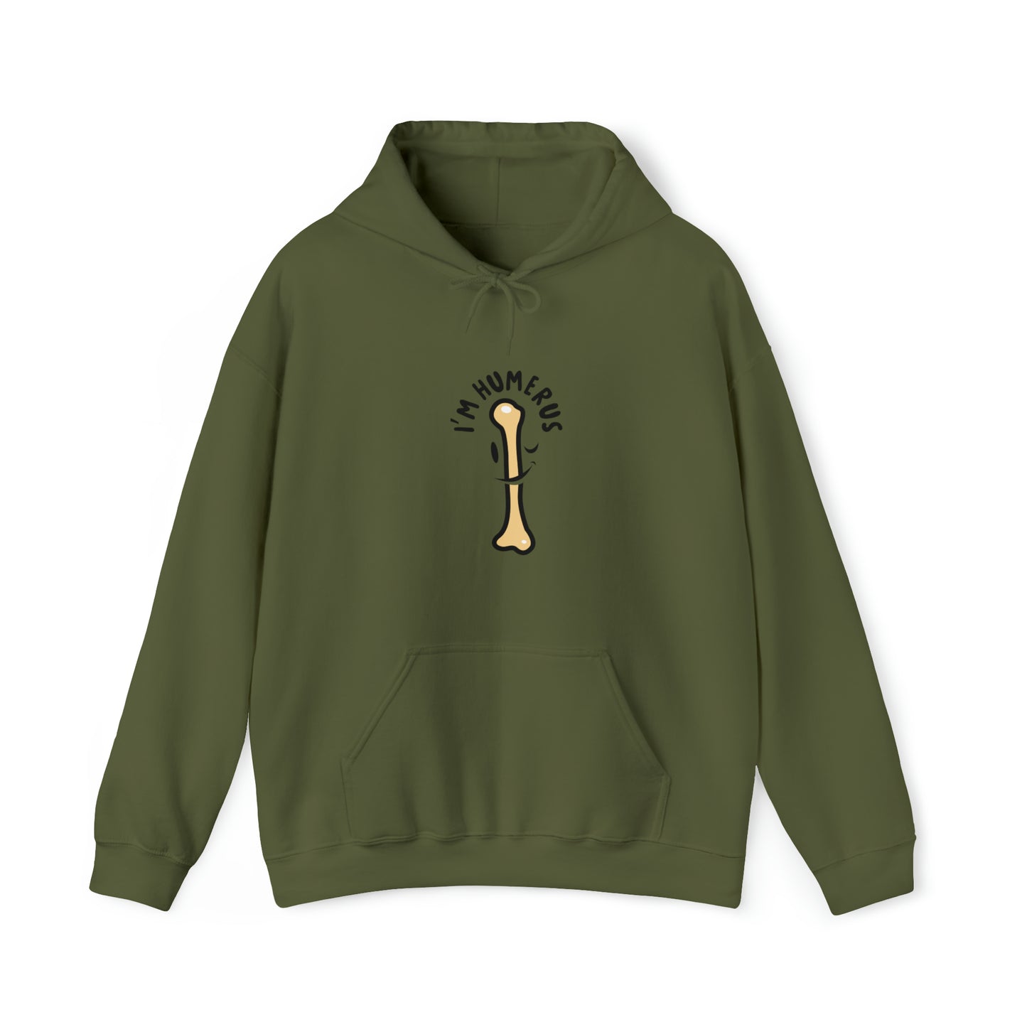 Custom Parody Hooded Sweatshirt, I'm humerus design