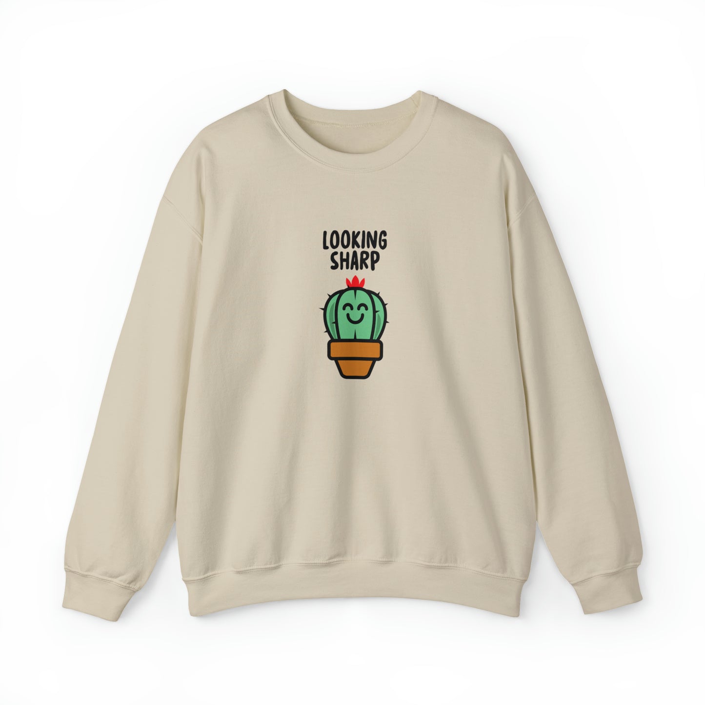 Custom Parody Crewneck Sweatshirt, Looking Sharp Design
