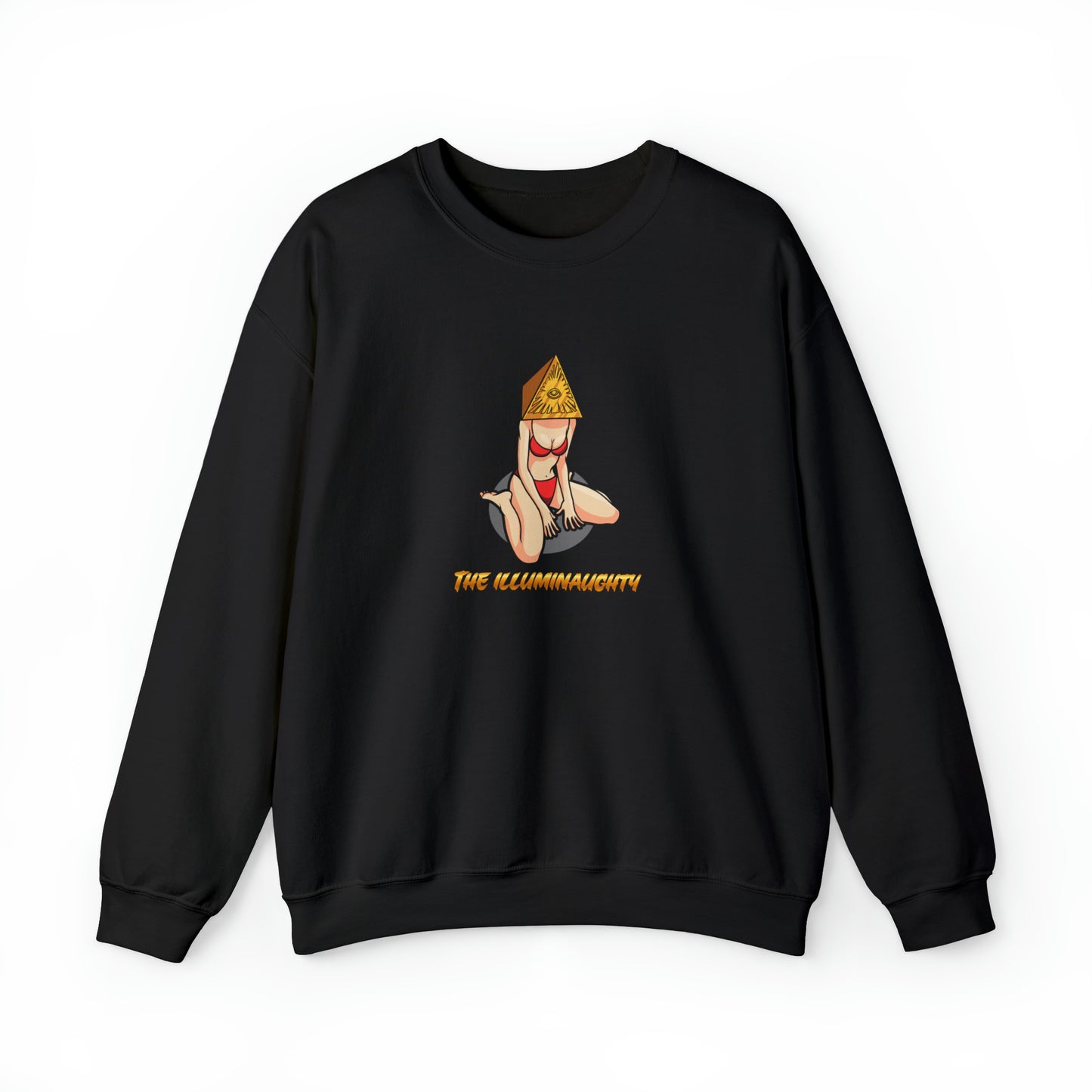 Custom Parody Crewneck Sweatshirt, The Illuminaughty Design