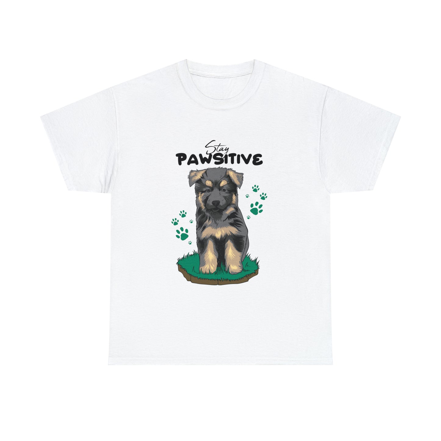Custom Parody T-shirt, Stay PAWSITIVE design