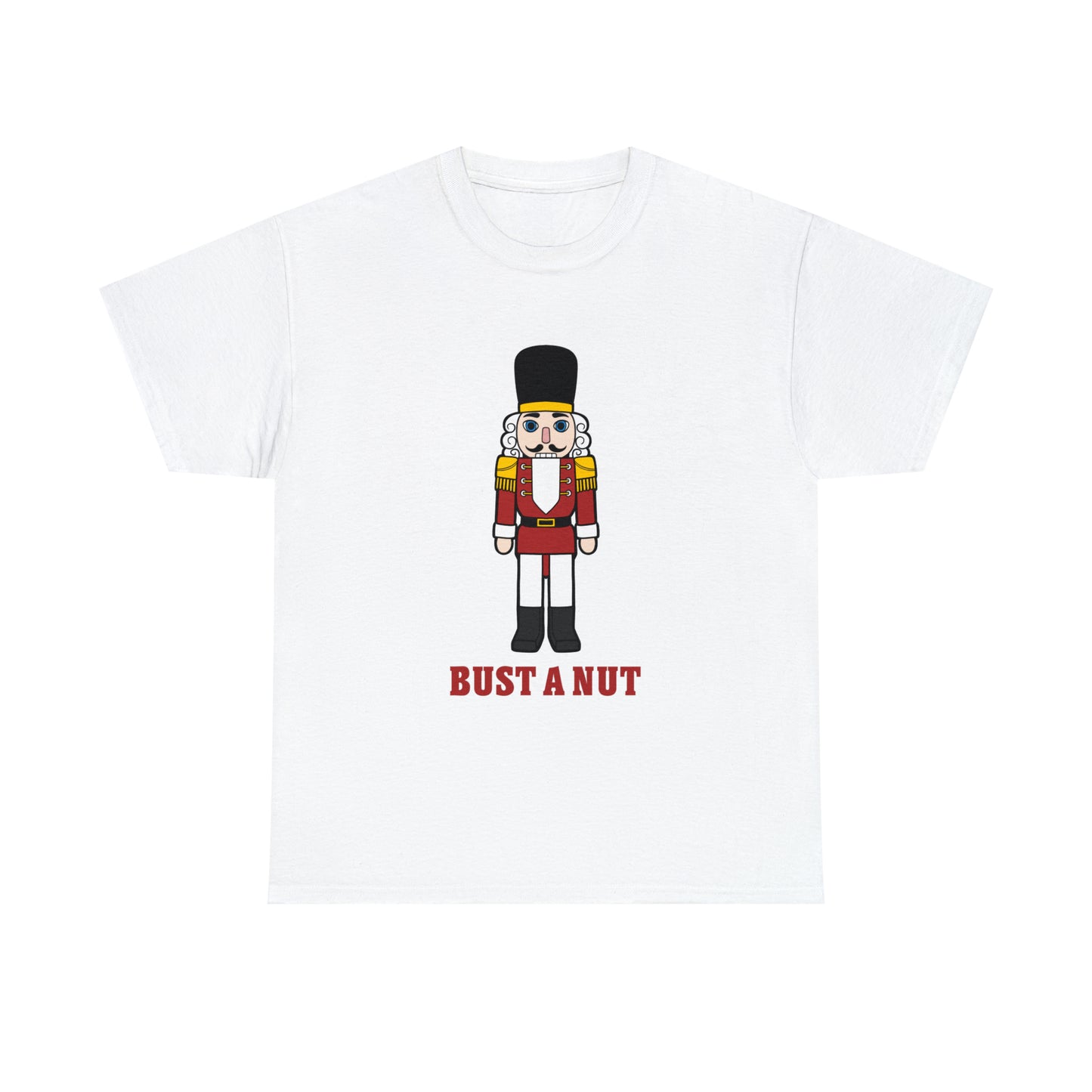 Custom parody T-shirt, Bust a Nut (Nutcracker) design T-shirt