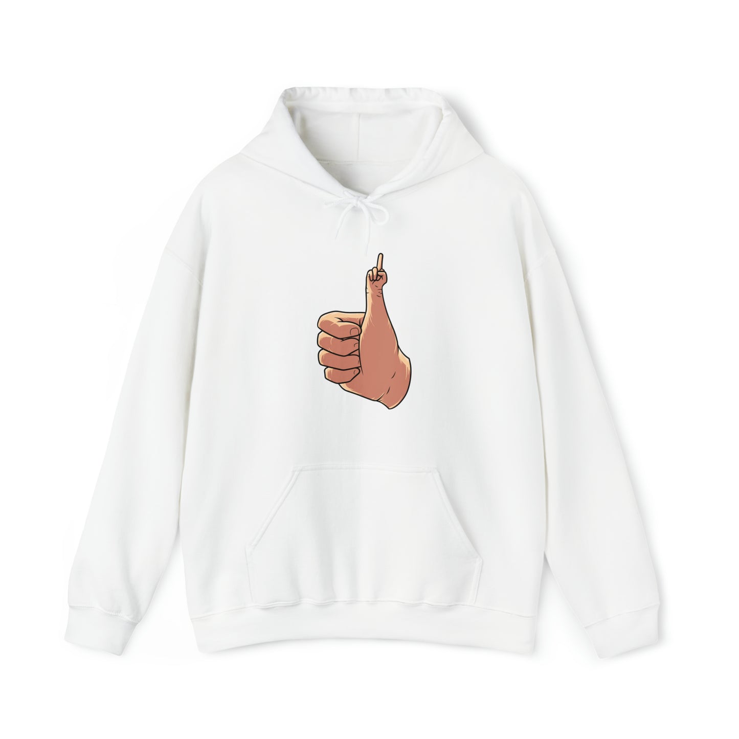 Custom Parody Hooded Sweatshirt, Thumbs up design