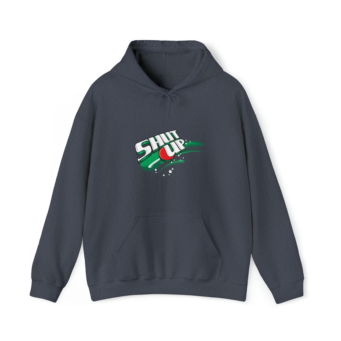 Custom Parody Hooded Sweatshirt, Shut-up design