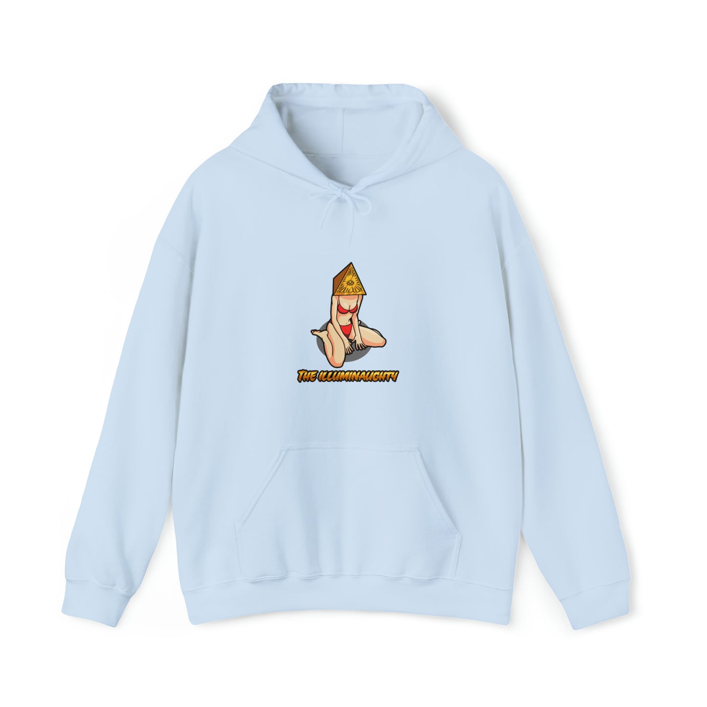 Custom Parody Hooded Sweatshirt, The Illuminaughty design