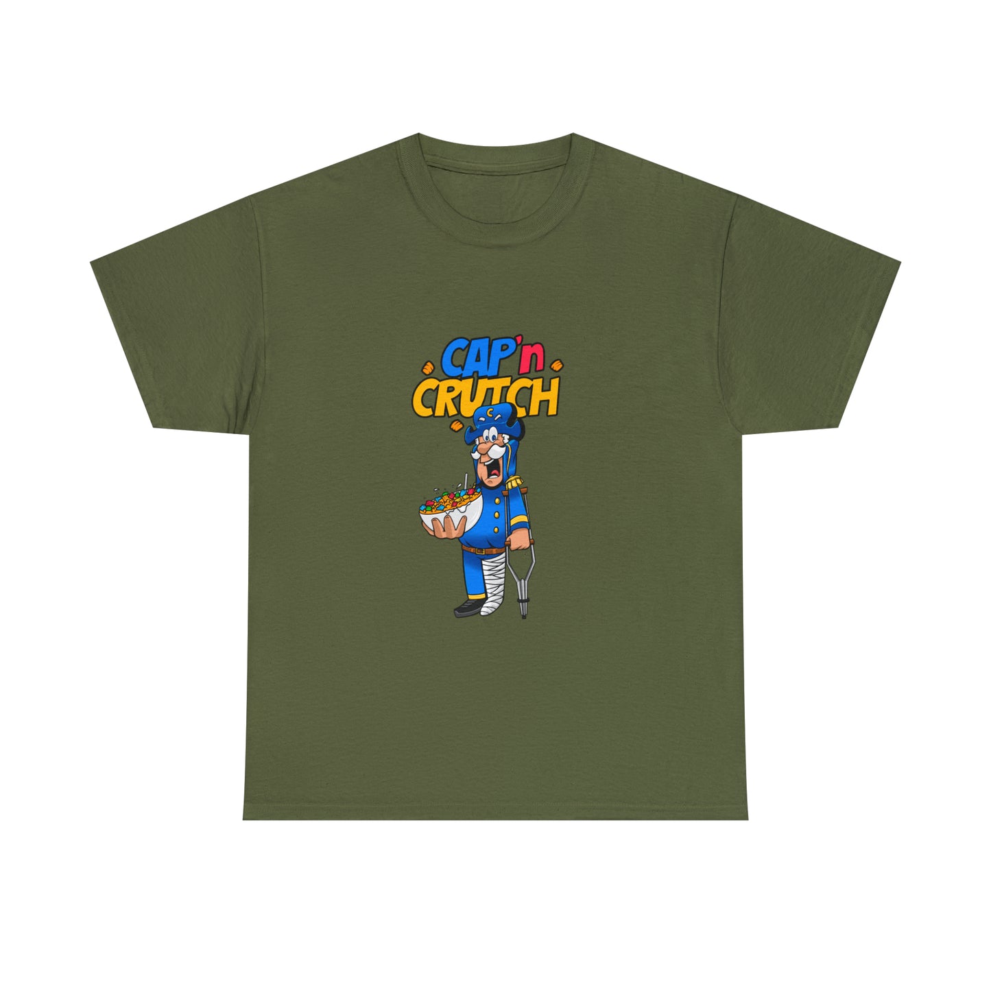 Custom Parody T-shirt, Cap N Crutch design