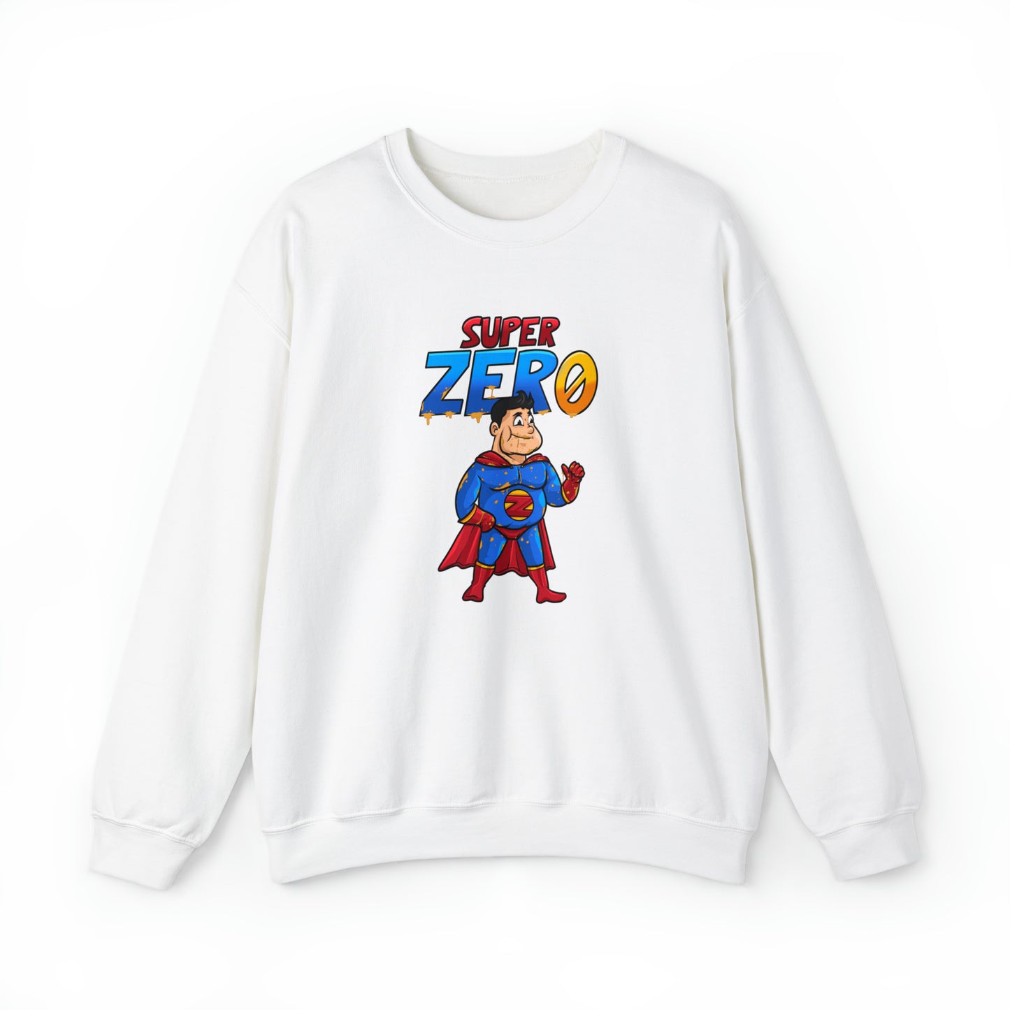 Custom Parody Crewneck Sweatshirt, Super Zero Design