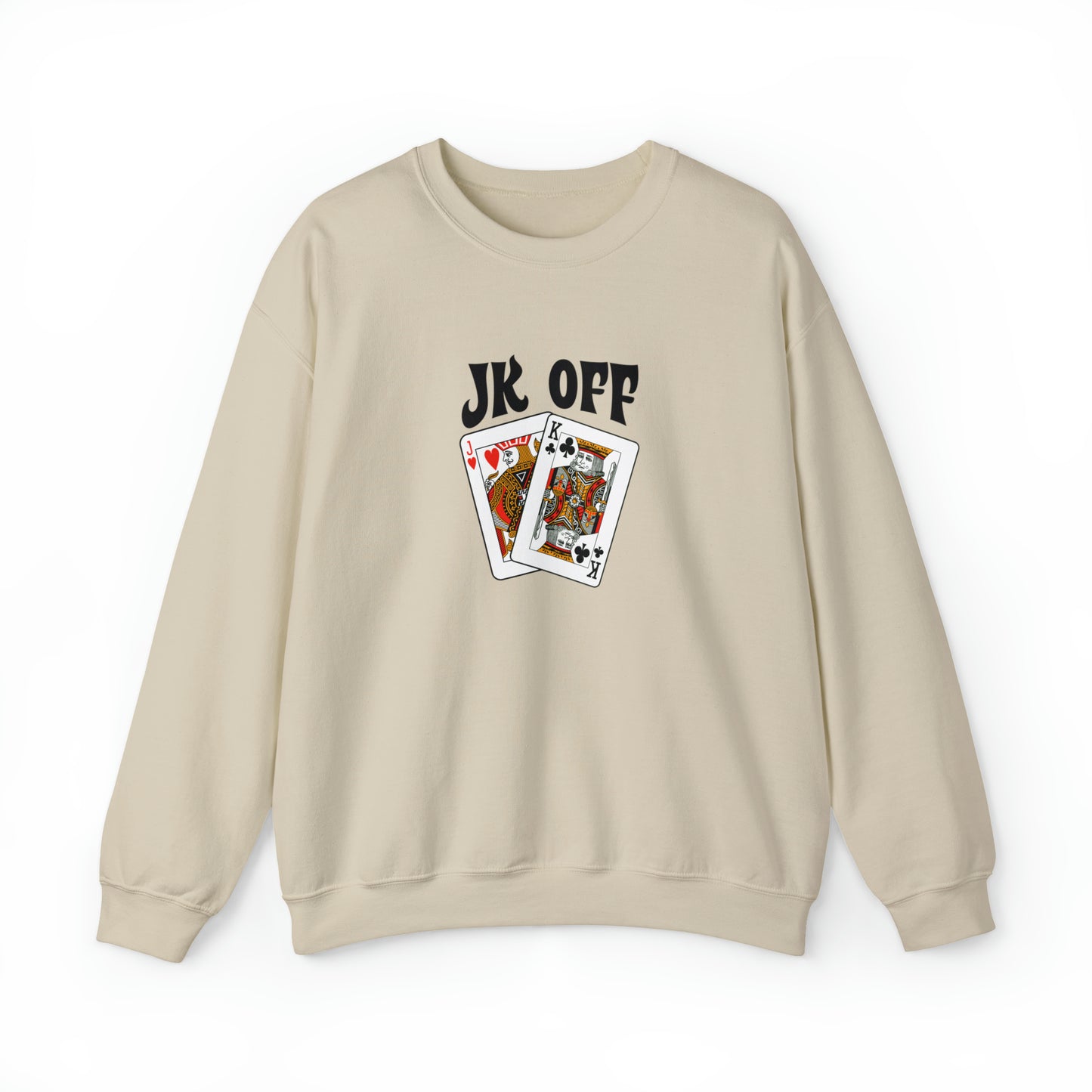Custom Parody Crewneck Sweatshirt, JK off Design