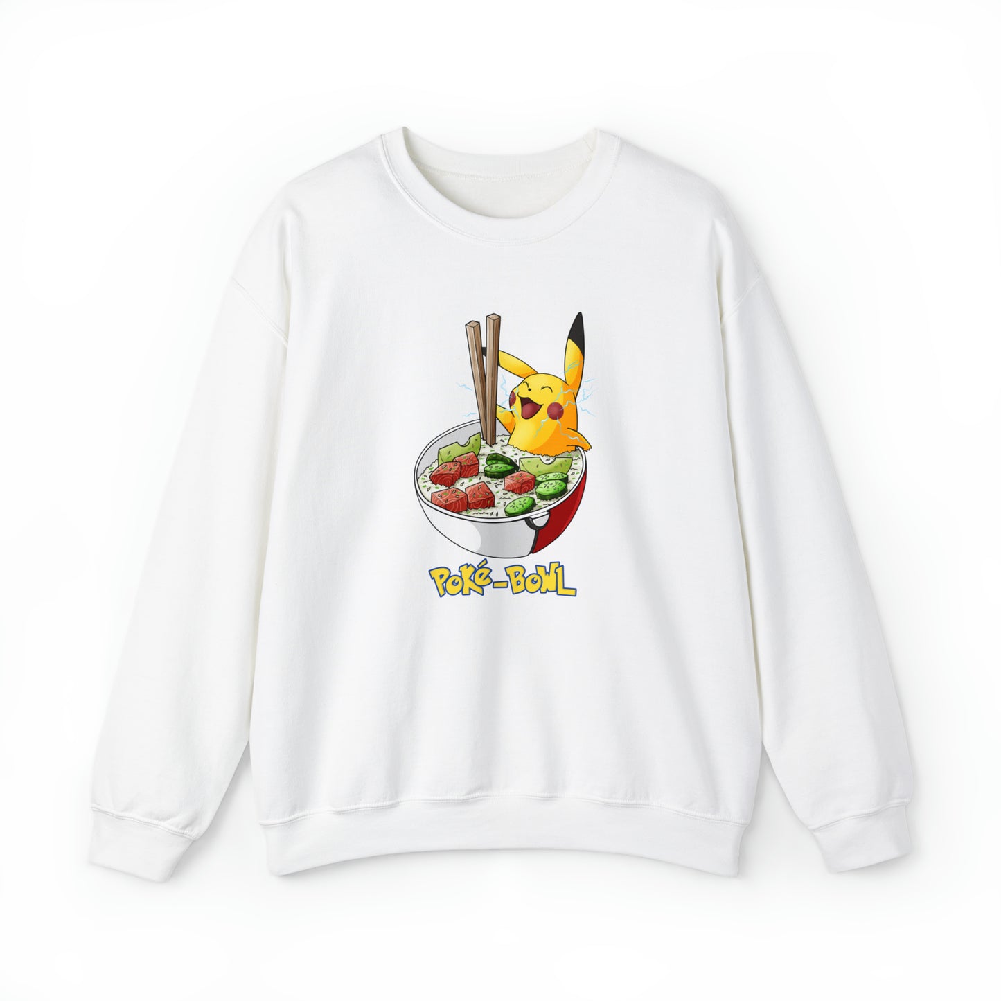 Custom Parody Crewneck Sweatshirt, Poke-bowl Design