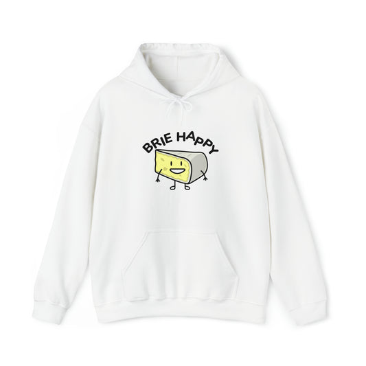 Custom Parody Hooded Sweatshirt, Brie happy design