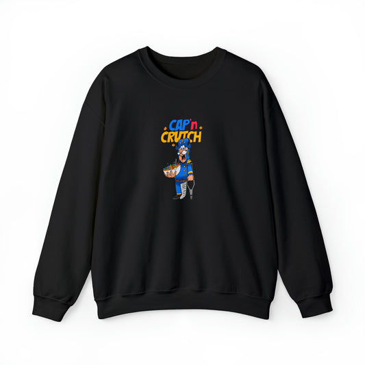 Custom Parody Crewneck Sweatshirt, Cap'N Crutch Design