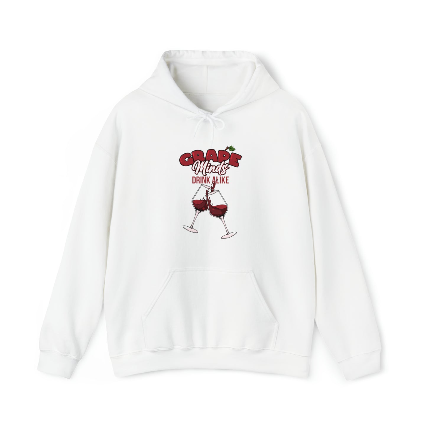 Custom Parody Hooded Sweatshirt, Grape minds think alike design