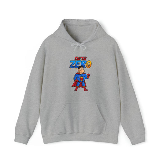 Custom Parody Hooded Sweatshirt, Super Zero design