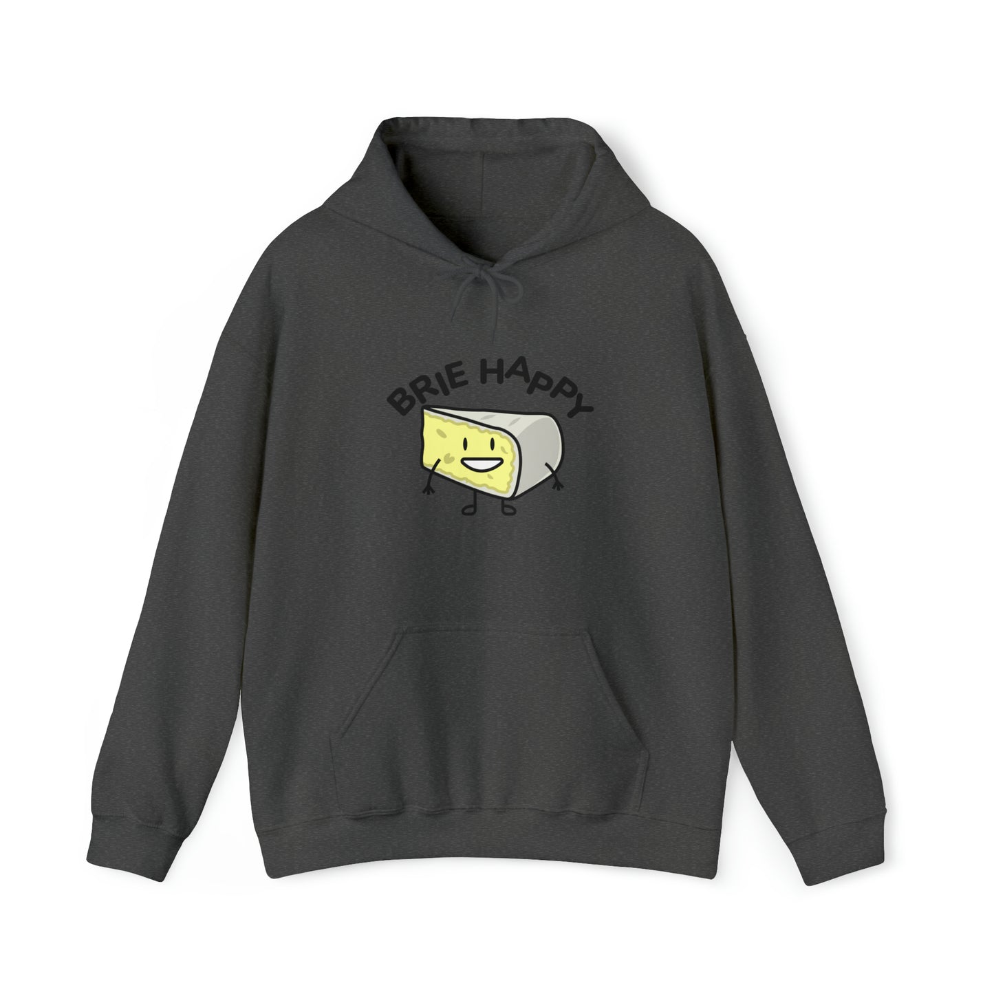 Custom Parody Hooded Sweatshirt, Brie happy design