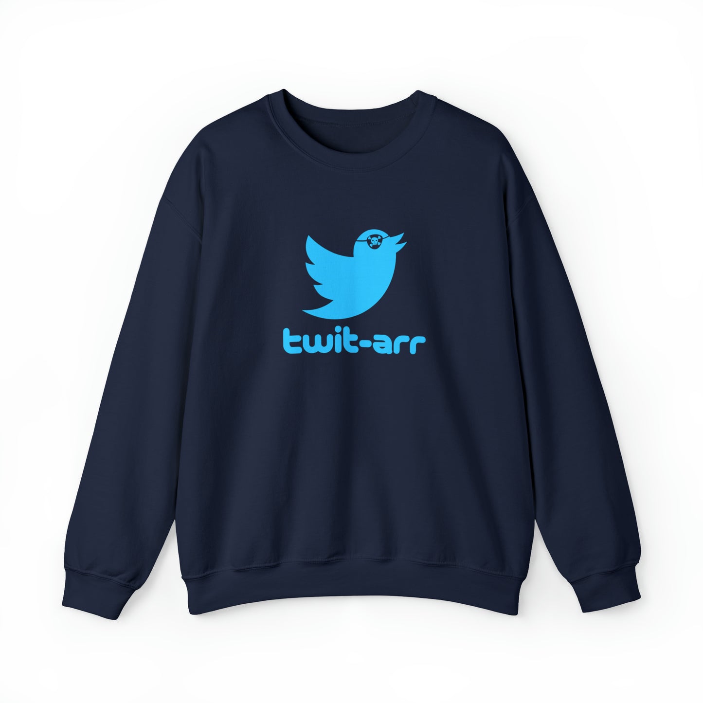 Custom Parody Crewneck Sweatshirt, Twit-arr Design