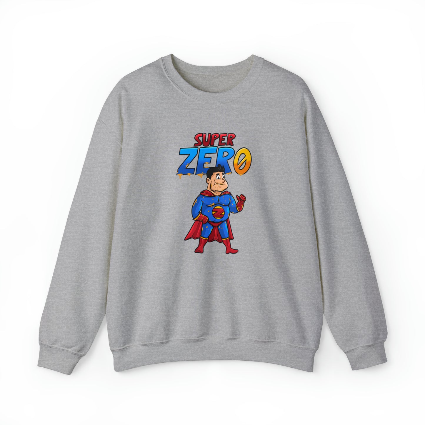 Custom Parody Crewneck Sweatshirt, Super Zero Design