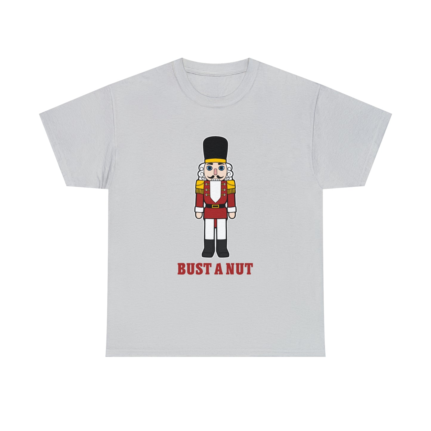 Custom parody T-shirt, Bust a Nut (Nutcracker) design T-shirt