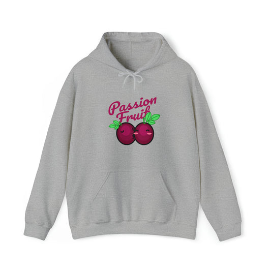 Custom Parody Hooded Sweatshirt, Passion fruit design