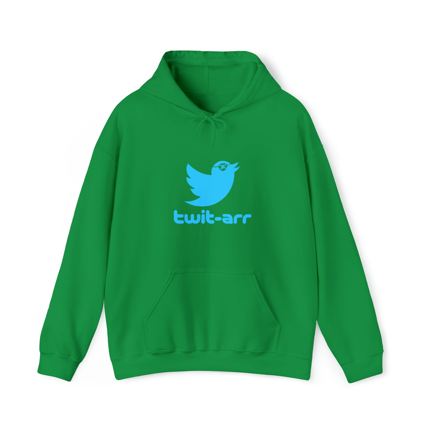 Custom Parody Hooded Sweatshirt, Twit-arr design