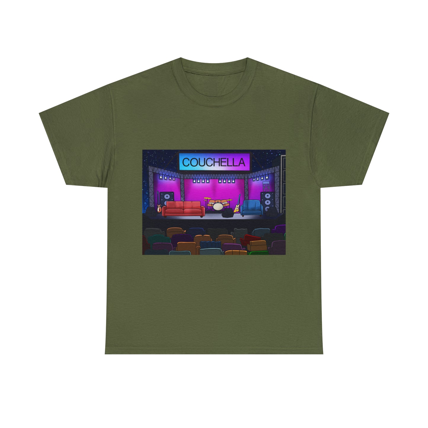 Custom Parody T-shirt, Couchella design