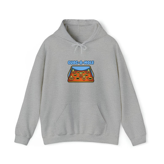 Custom Parody Hooded Sweatshirt, Guac-a-mole design