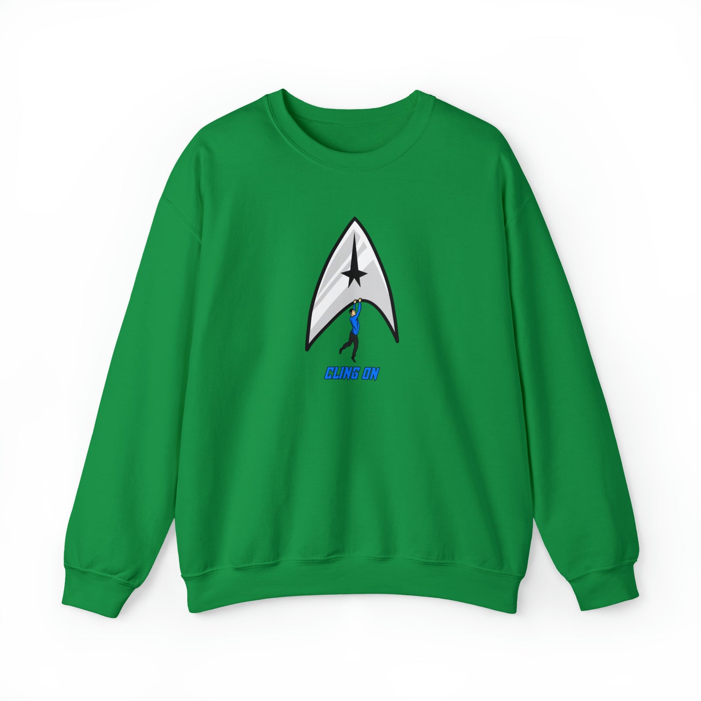 Custom Parody Crewneck Sweatshirt, Cling-on Design