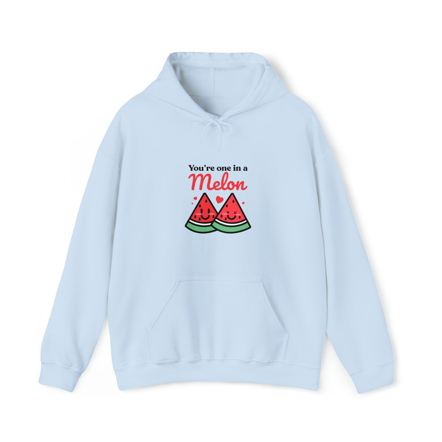 Custom Parody Hooded Sweatshirt, You're one in a Melon design