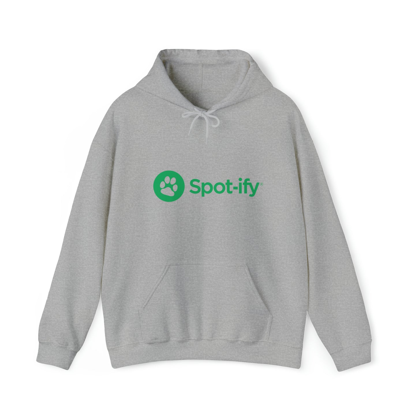 Custom Parody Hooded Sweatshirt, Spot-ify design