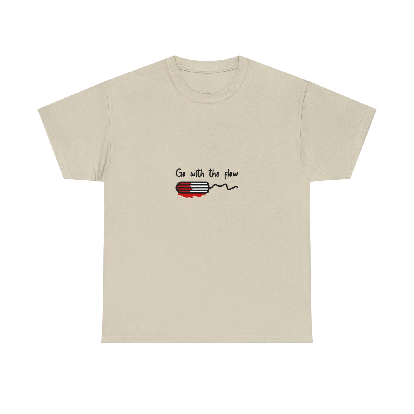Custom Parody T-shirt, Go with the flow design