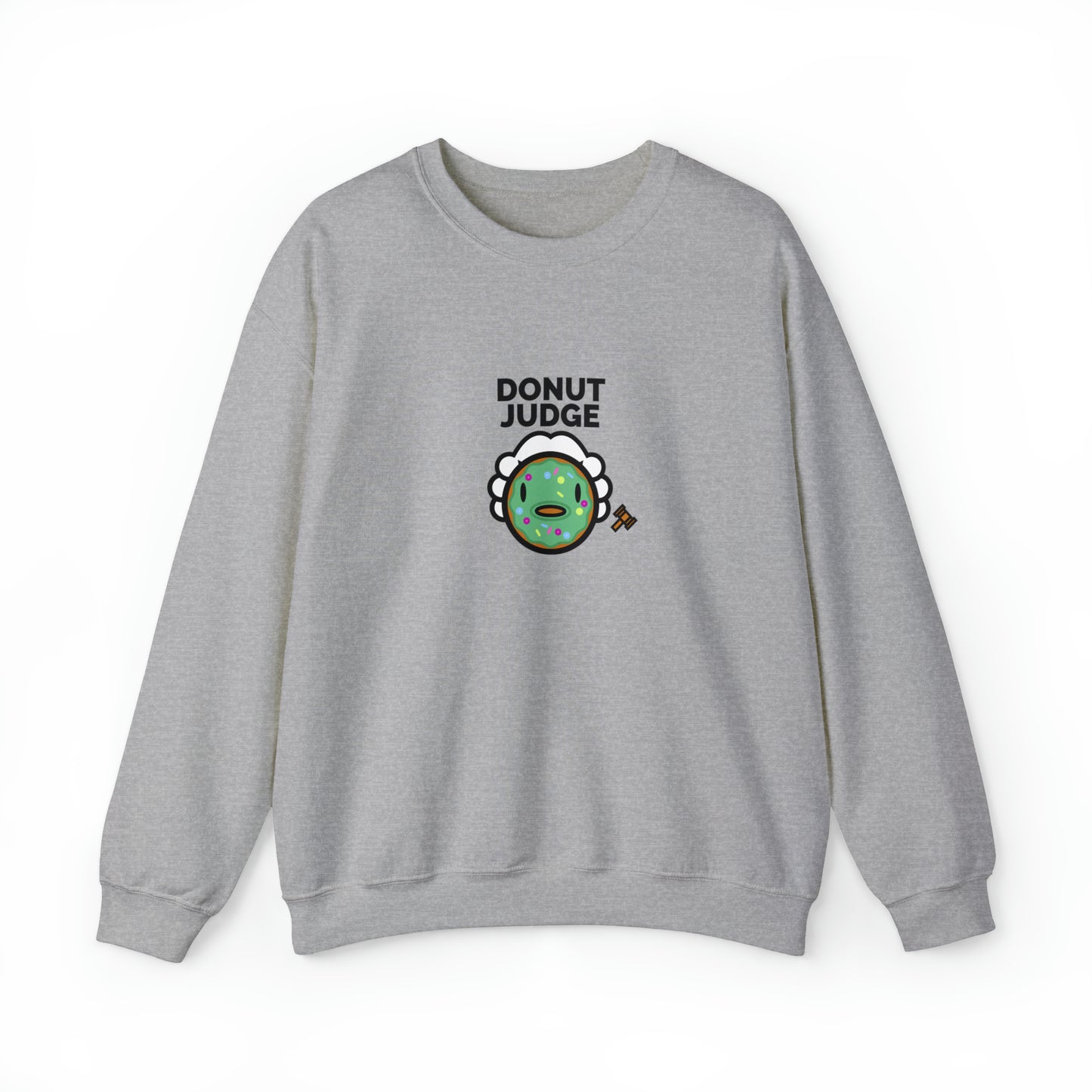 Custom Parody Crewneck Sweatshirt, DONUT judge Design