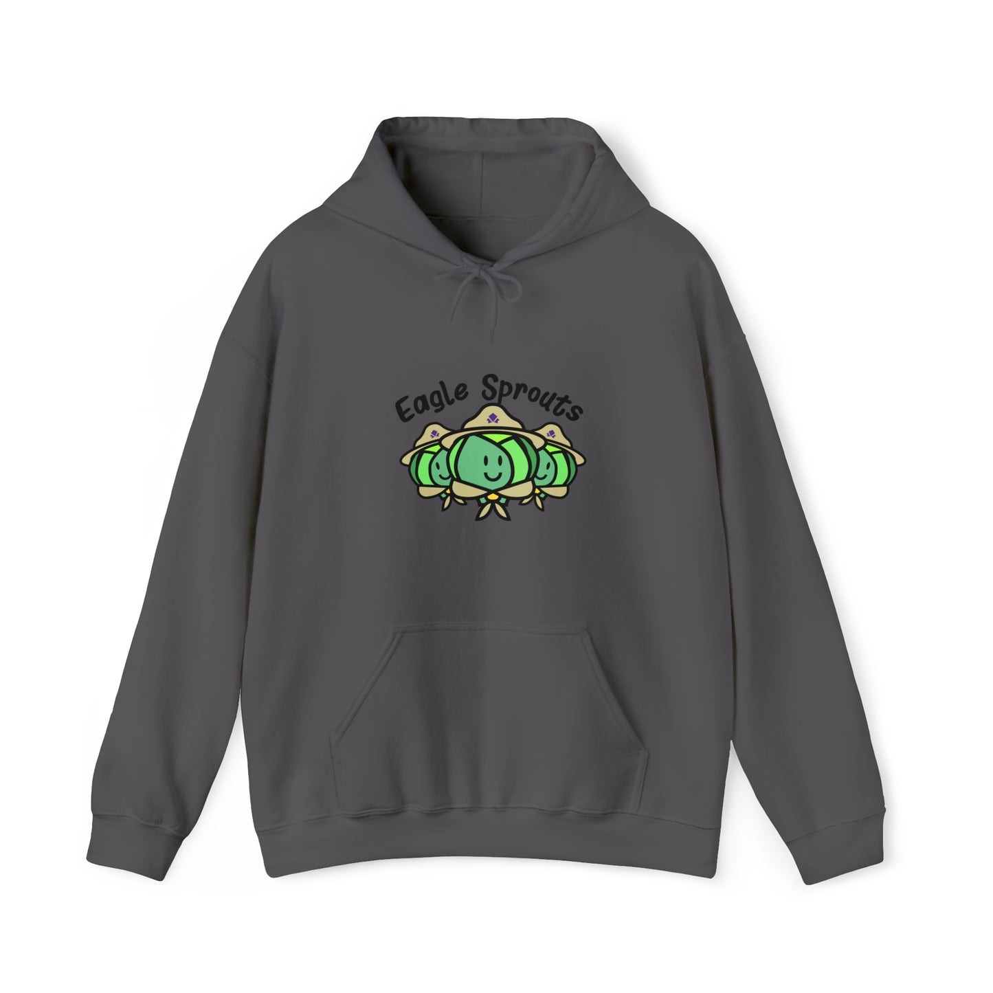 Custom Parody Hooded Sweatshirt, Eagle Sprouts (Brussel Sprouts) design