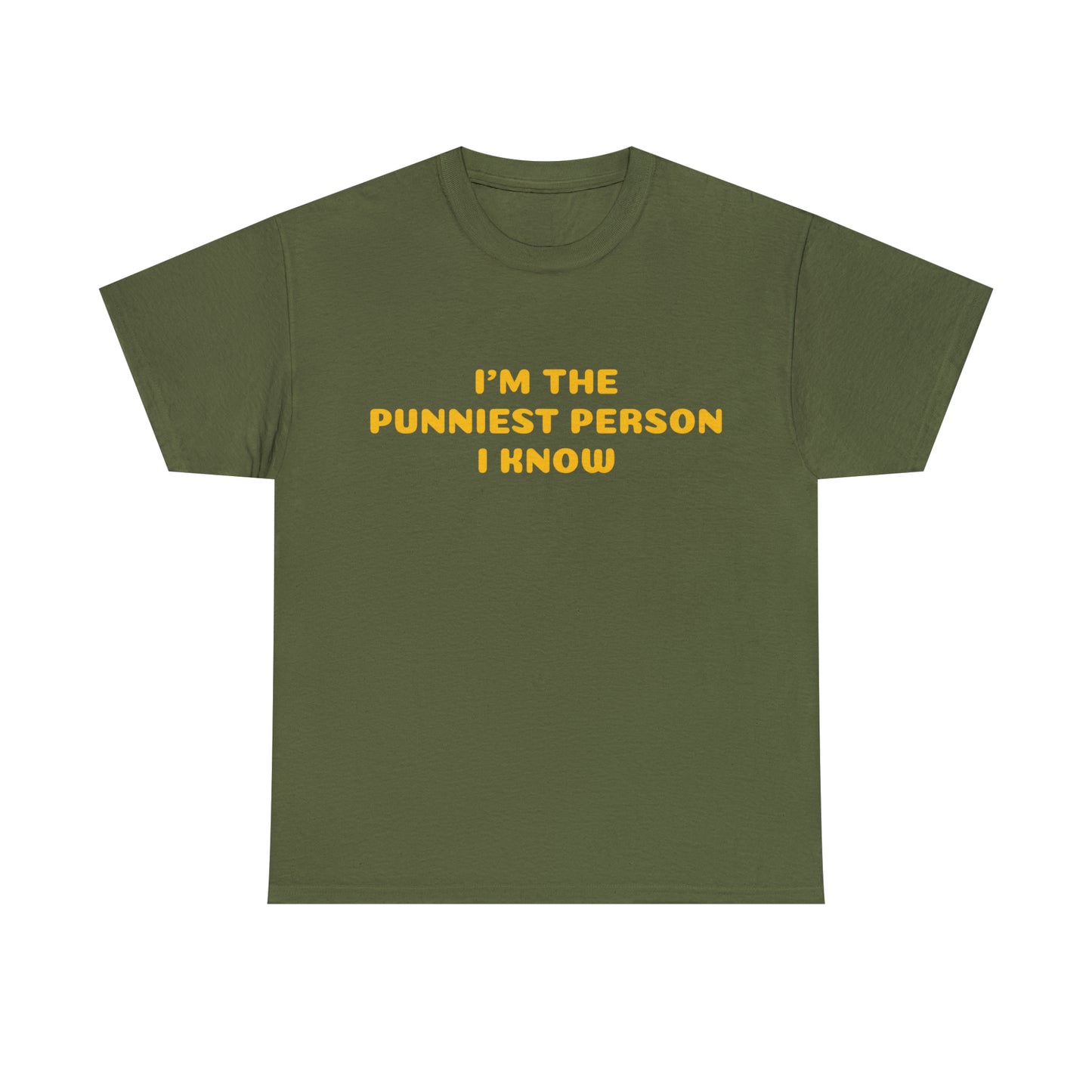 Custom Parody T-shirt, Im the punniest person I know shirt design