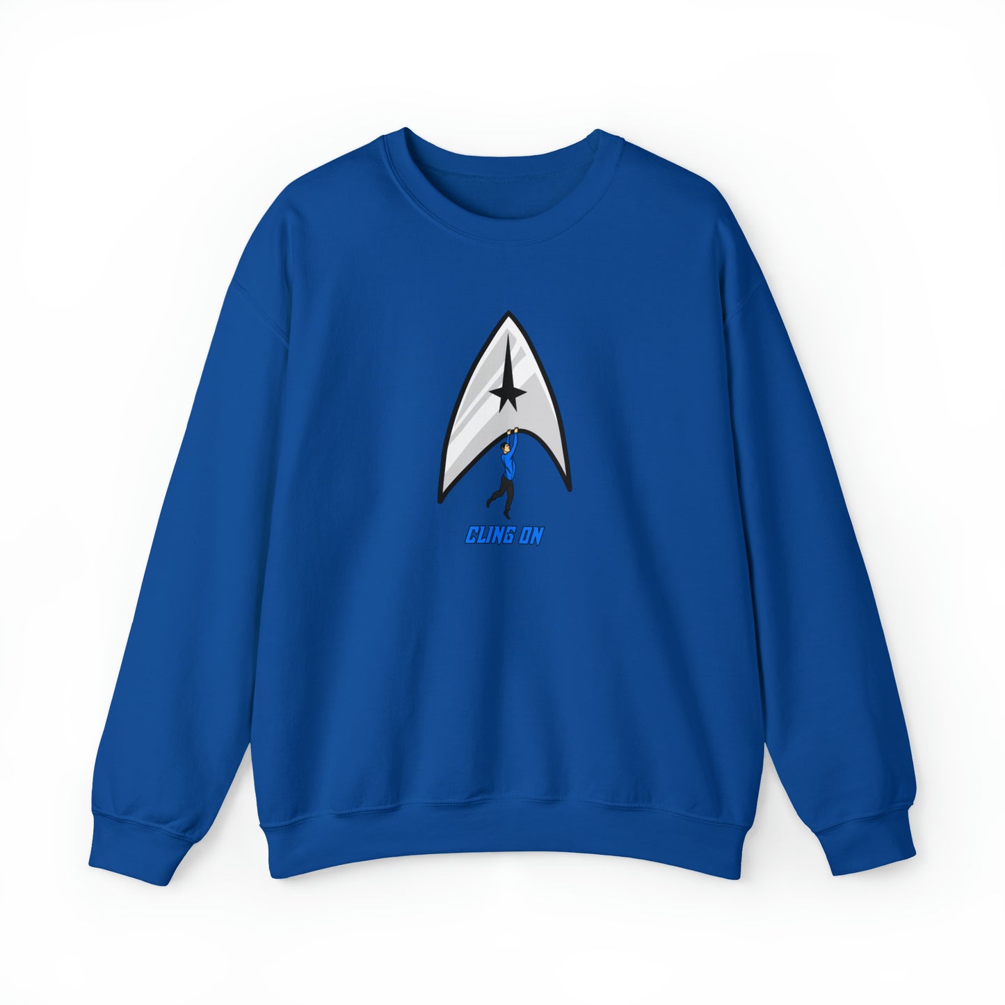 Custom Parody Crewneck Sweatshirt, Cling-on Design