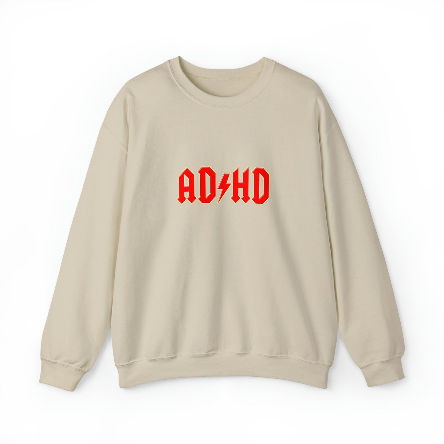 Custom Parody Crewneck Sweatshirt, ADHD Design