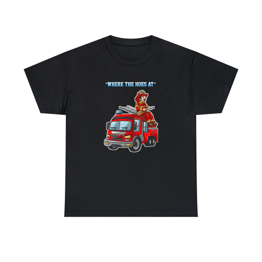 Custom Parody T-shirt, Where the hoes at design