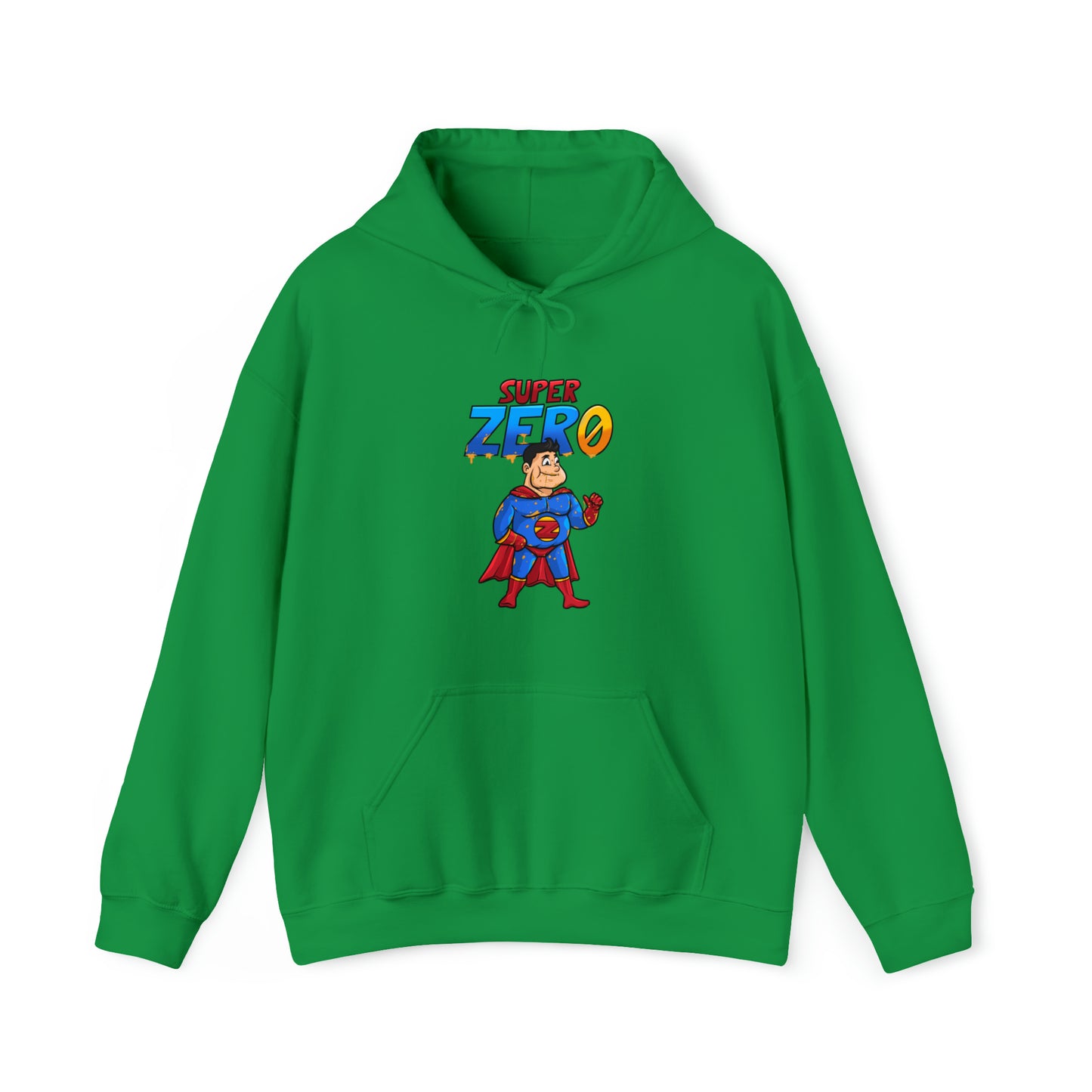 Custom Parody Hooded Sweatshirt, Super Zero design