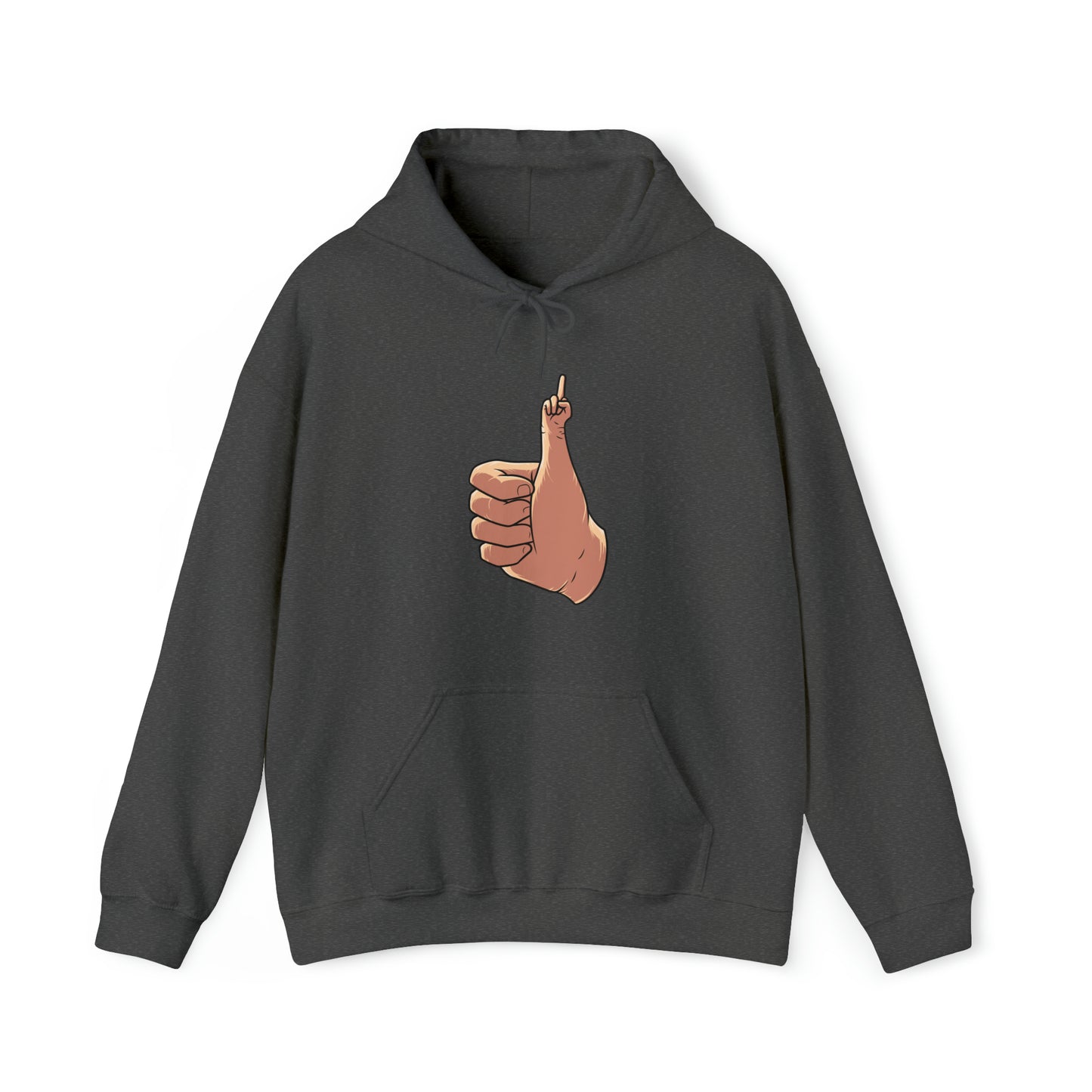 Custom Parody Hooded Sweatshirt, Thumbs up design
