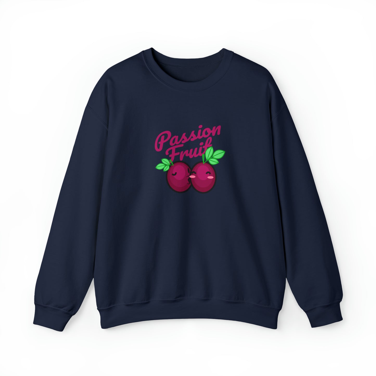 Custom Parody Crewneck Sweatshirt, Passion Fruit Design