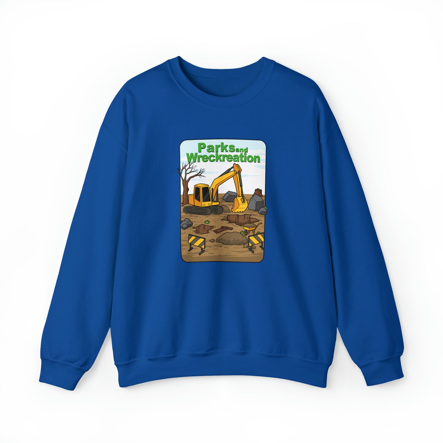 Custom Parody Crewneck Sweatshirt, Parks N Wreckreaction Design