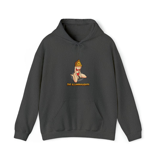 Custom Parody Hooded Sweatshirt, The Illuminaughty design
